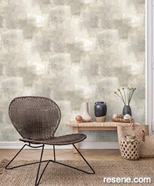 Resene Asperia Wallpaper Collection - Room using A60002 
