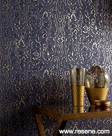 Resene Avington Wallpaper Collection - Room using 1602-105-06
