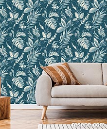 Resene Eden Wallpaper Collection - Room using L98901