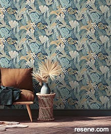 Resene Eden Wallpaper Collection - Room using M36901