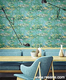 Resene French Impressionist Wallpaper Collection - Room using FI71504