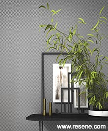 Room using Resene Geometric Wallpaper Collection - 800906