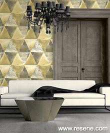 Resene Geometric Wallpaper Collection - Room using L62502