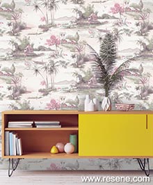Resene Glasshouse Wallpaper Collection - Room using 90310