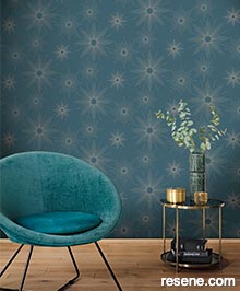 Resene Golden Age Wallpaper Collection - Room using 103816227 