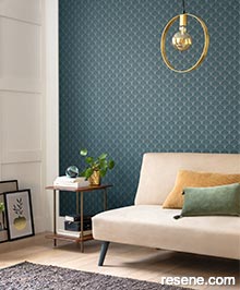 Resene Golden Age Wallpaper Collection - Room using 103824268