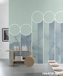 Resene Infinity 2 Wallpaper Collection - Room using B3-003	