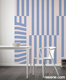 Resene Infinity 2 Wallpaper Collection - Room using B3-012	