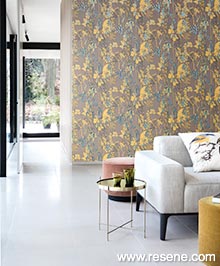 Resene Kosmos Wallpaper Collection - Room using KOS504
