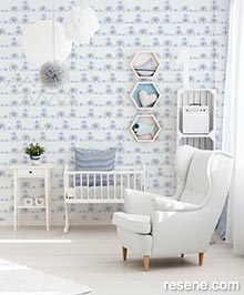 Resene Little Love Wallpaper Collection - Room using 38113-1 