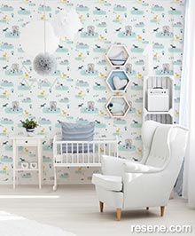 Resene Little Love Wallpaper Collection - Room using 38114-1 
