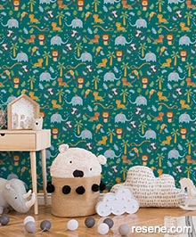 Resene Little Love Wallpaper Collection - Room using 38115-1