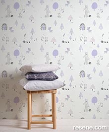 Resene Little Love Wallpaper Collection - Room using 38117-1 