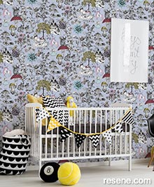 Resene Little Love Wallpaper Collection - Room using 38120-2 