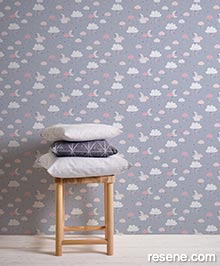Resene Little Love Wallpaper Collection - Room using 38125-1 