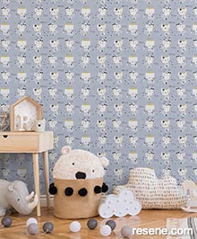 Resene Little Love Wallpaper Collection - Room using 38131-1 