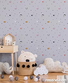 Resene Little Love Wallpaper Collection - Room using 38143-1 