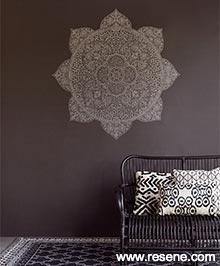 Resene Lounge Wallpaper Collection - Room using E388901
