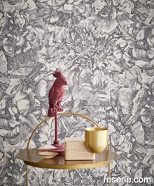 Resene Museum Wallpaper Collection - Room using E307340 