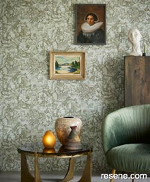 Resene Museum Wallpaper Collection - Room using E307342 