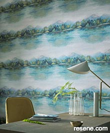 Resene Pavillion Wallpaper Collection -  Room using 2109-155-02