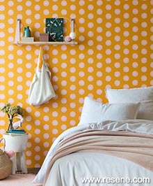 Resene Smile Wallpaper Collection - Room using SMIL69732818