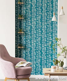 Resene Smile Wallpaper Collection - Room using SMIL69776515