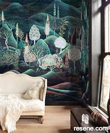 Resene Summer Wallpaper Collection - Room using DGSUM2021 