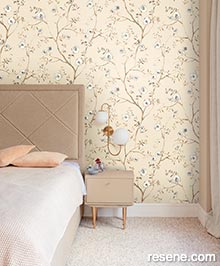 Resene Summer Wallpaper Collection - Room using SUM206 