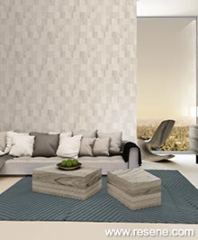 Resene Titanium 2 Wallpaper Collection - Room using 36002-2