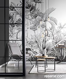 Resene Tropical House Wallpaper Collection - Room using 688153 