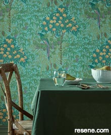 Resene V & A Wallpaper Collection - Room using 2311-167-04 