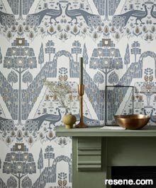 Resene V & A Wallpaper Collection - Room using 2311-172-01 