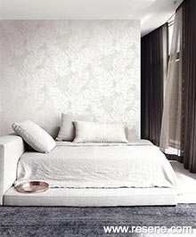 Resene White on White Wallpaper Collection - Room using OY31803