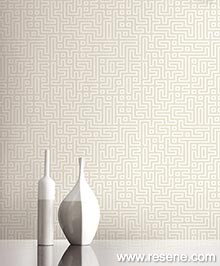 Resene White on White Wallpaper Collection - Room using OY32100