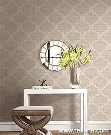 Resene White on White Wallpaper Collection - Room using OY32206