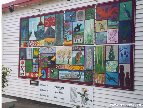 A prize winning mural in the Resene Mural Masterpieces competition