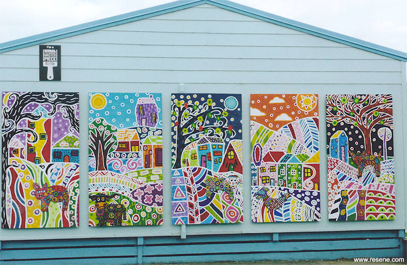 Mural Masterpieces Wellsford School mural panels