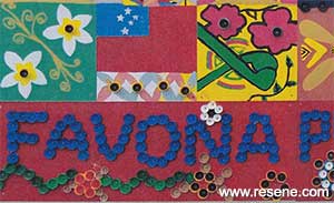 An entry from Favona Primary School in the Resene Mural Masterpieces competition 2015