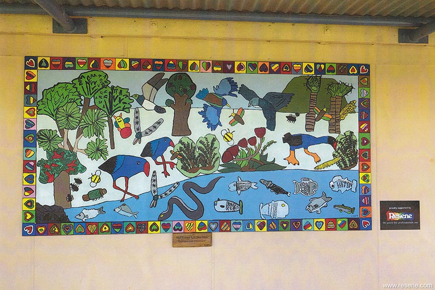 Ruapotaka School mural