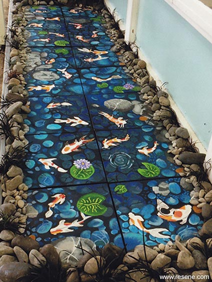 Wellsford School fish mural

