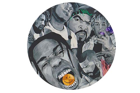 Urban Hip Hop mural detail