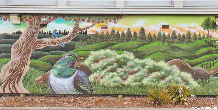 Pukeoware Hall mural 