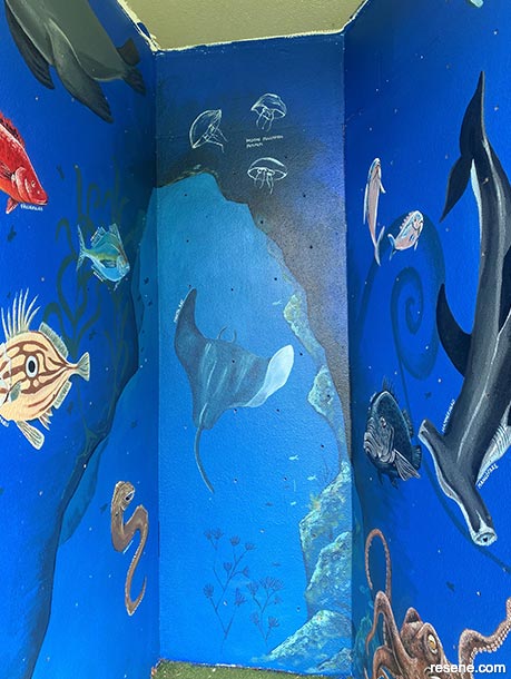 MERC mural - underwater life