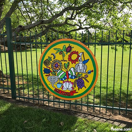 Hillsborough Primary School mural - detail
