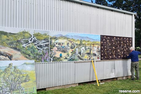 Pyengana Recreation Ground mural