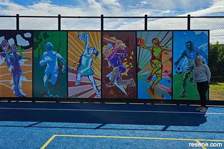 Whanganui Collegiate School mural - 2