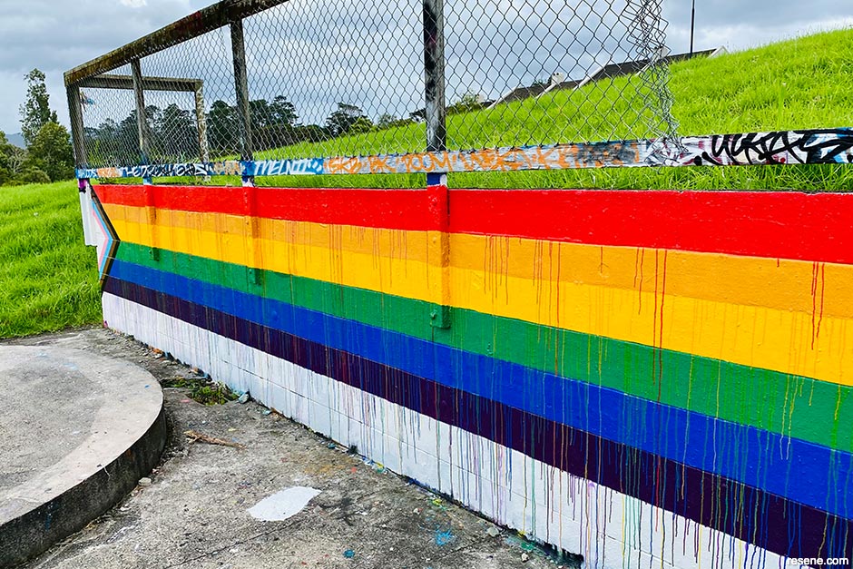 Corban Estate Art Centre - Pride mural 2