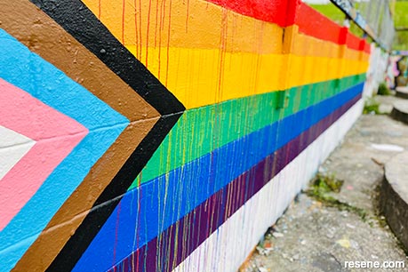 Takatāpui Pride Wall mural