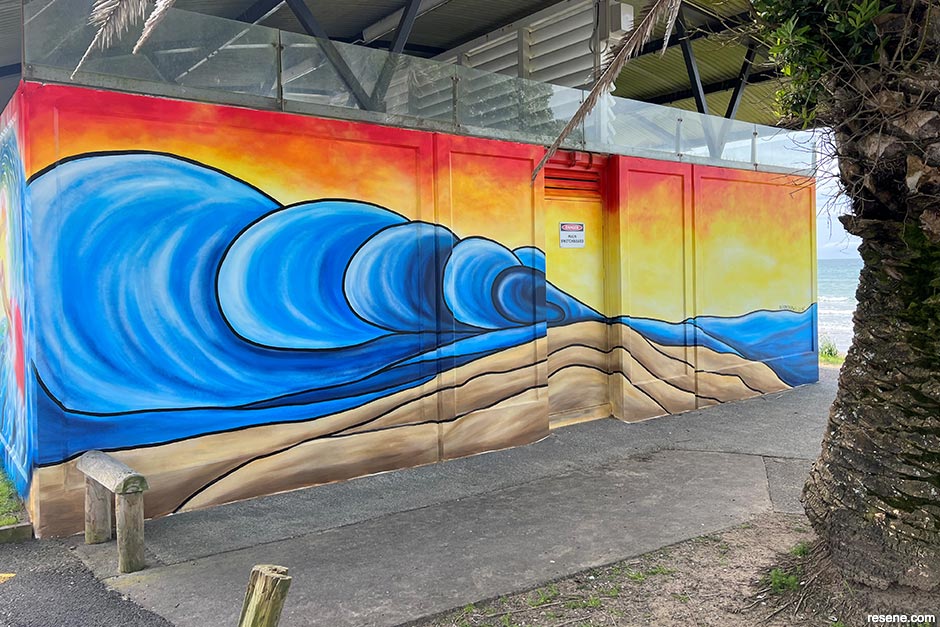 Beachside mural
